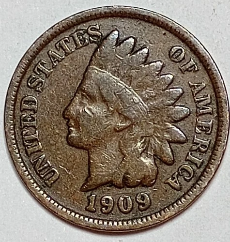 Indian Head Penny Lot of "1" VERY NICE 1909 GOOD OR BETTER°$ FREE SHIPPING $#990