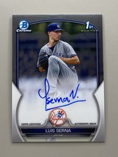 2023 Bowman Chrome Luis Serna 1st Prospect Auto #CPA-LS Autograph Yankees I-3104