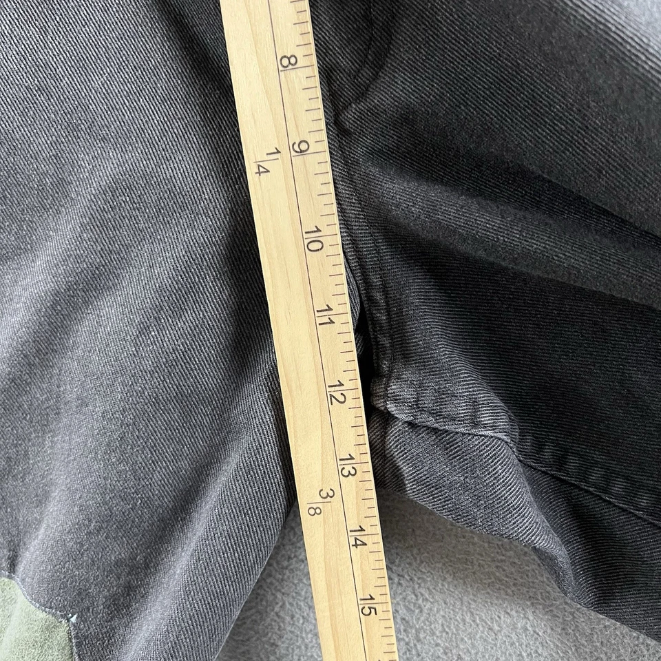 Vintage Ben Davis Pants Mens 35 Black Twill Chino Work Baggy Cropped Patchwork - Image 3 of 4