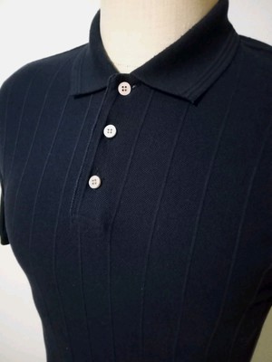 Knightsbridge Polo Shirt Men's Medium Blue Short Sleeve Golf Cool Plus Cotton 