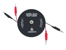 2 Wire 30 Retractable Test Leads with 2 Alligator Clips, 18 Gauge Electrical C