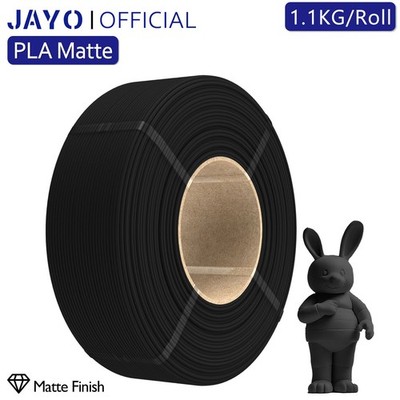 JAYO 1,1KG PLA Matt Schwarz Refill Filament 1,75mm 3D Drucker Filament No Spool