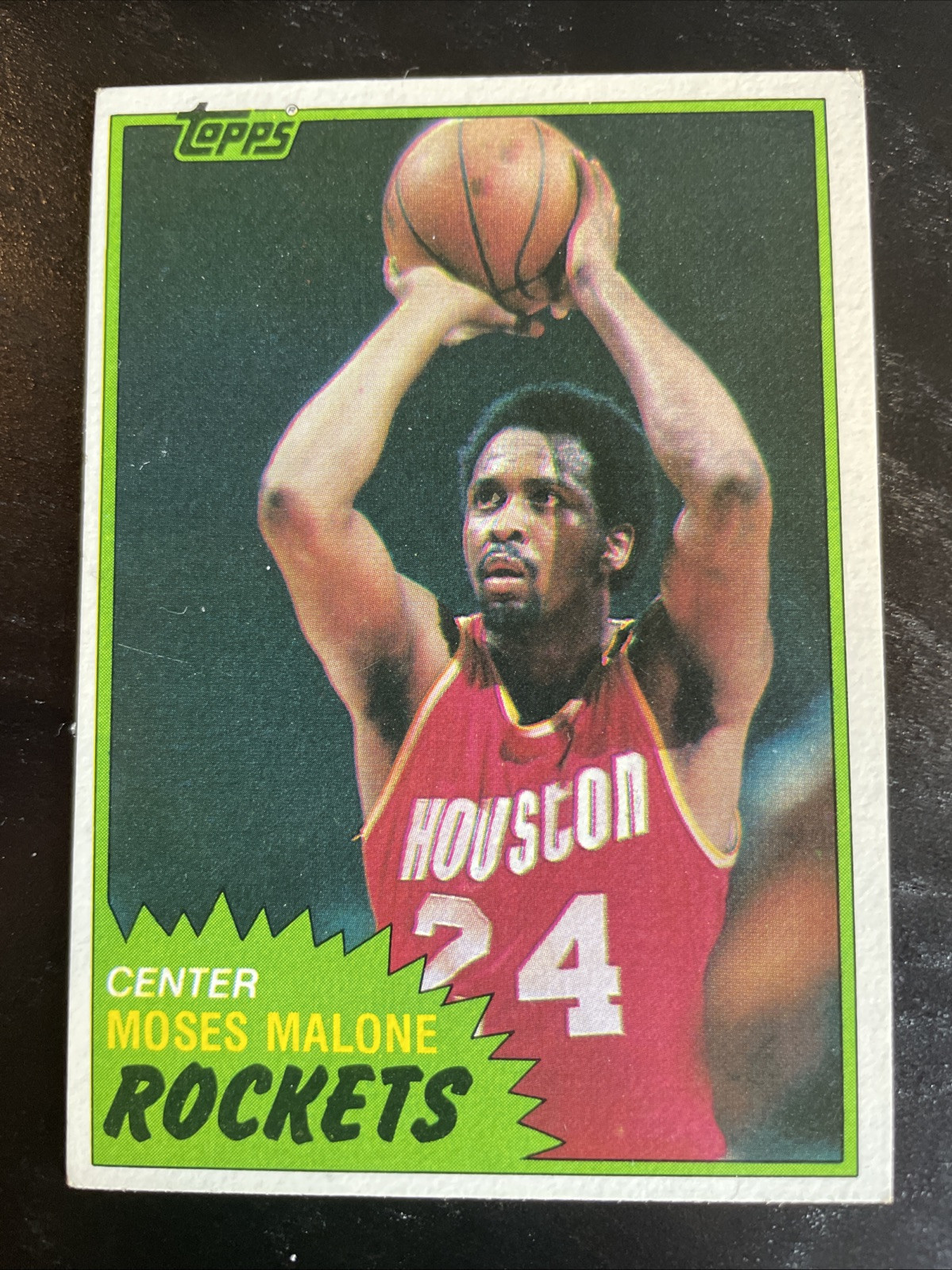 1981-82 Topps Basketball Card #14 Moses Malone - Houston Rockets