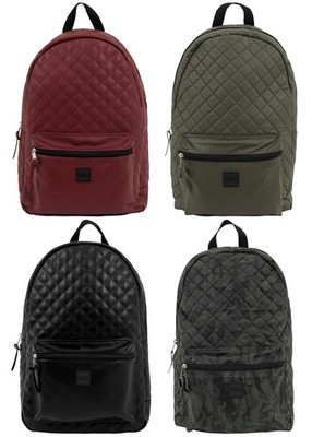 Urban Classics Rucksack Reiserucksack Schultertasche Lederimitat Backpack Tasche