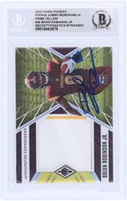 Brian Robinson Jr. Commanders Signed 2022 Phoenix #RJM-26 #/50 BAS Rookie Card