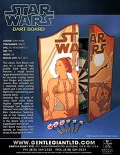 GENTLE GIANT STAR WARS DELUXE DART BOARD JABBA'S SLAVE LEIA 2012 NEW SEALED *US*