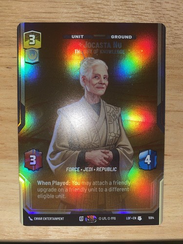 NM Prestige Foil Jocasta Nu #1084 SWU Star Wars Unlimited Legends Of the Force
