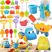 31 StüCk Sandspielzeug Set, Sandkasten Spielzeug Reise Sandspielzeug Mit Eimer