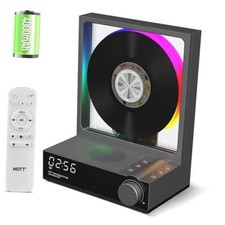 HOTT Portable CD Player,Retro Bluetooth 5.3 CD Players for Home,Music Grey