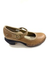 Merrell Women's Luxe MJ Leather Mary Jane Shoes  Pump Casual Tan  Size 6/36