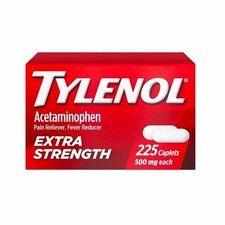 Tylenol Extra Strength 500 mg Acetaminophen Caplets, 225 Count