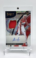 2021-22 Select Isaiah Todd RC Rookie Bubbles Holo Prizm Jersey AUTO #RJ-ITD