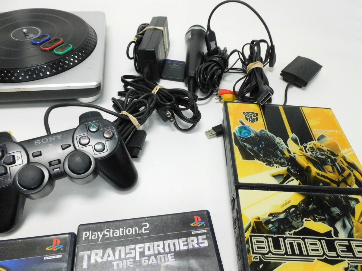 Slim Ps 2020 Sony PS2 Slim Bumblebee Bundle System Controller, Mic
