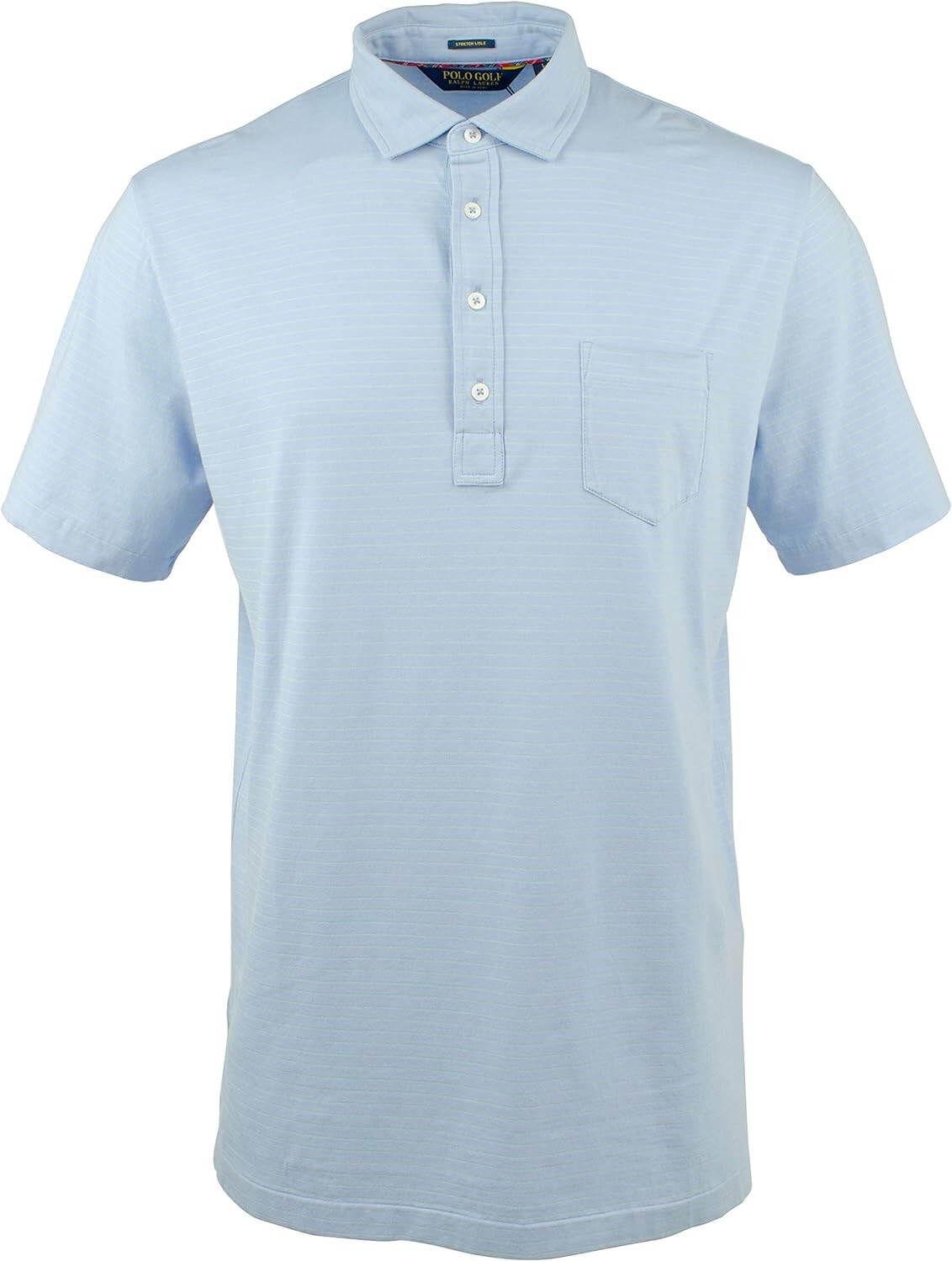 Polo Golf Ralph Lauren Мужская рубашка поло из стрейч-лайла с коротким рукавом синяя размер XXL 11990₽