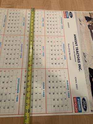 VTG 1988 Ford New Holland Wall Calendar Ankeny Tractors Iowa Golden Gate  Bridge | eBay