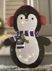 Pre-lit 30" Tinsel Pop-Up Lighted Penguin Christmas Indoor/Outdoor Yard Decor