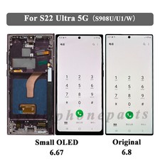 Small OLED LCD Display Touch Screen For Samsung Galaxy S22 Ultra 5G S908U/U1/W