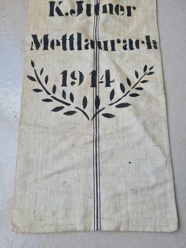 A6142 Leinensack | Getreidesack | Mettlaurach von 1914 | MEHLSACK Mettelaurach - Bild 4 von 8