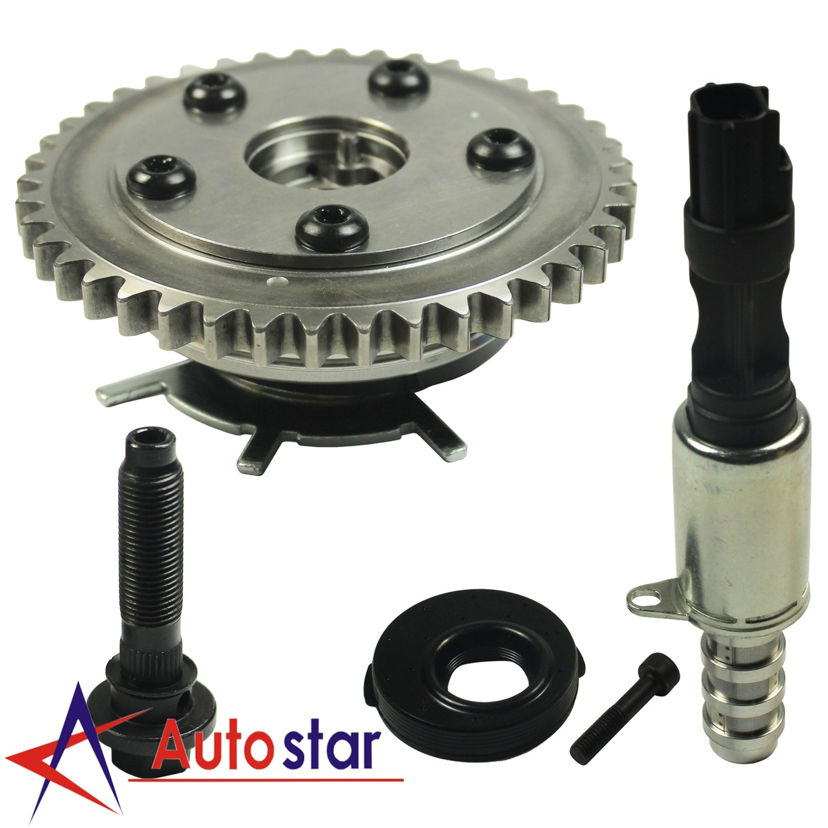 わしづかみ mtd0058 flk020214 VVT Variable Timing Camshaft Phaser & Solenoid 8L3Z6M280A For Ford