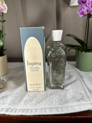 VINTAGE COTY IMPREVU FROSTED VELVET PARFUM 4 oz RARE Brand New+Box
