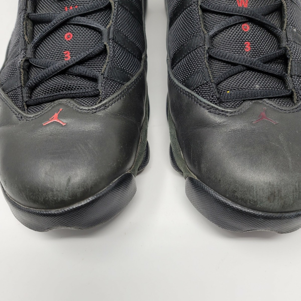 Nike Air Jordan 6 Rings LS Black Dark Army Red 2008 332157  display picture 2