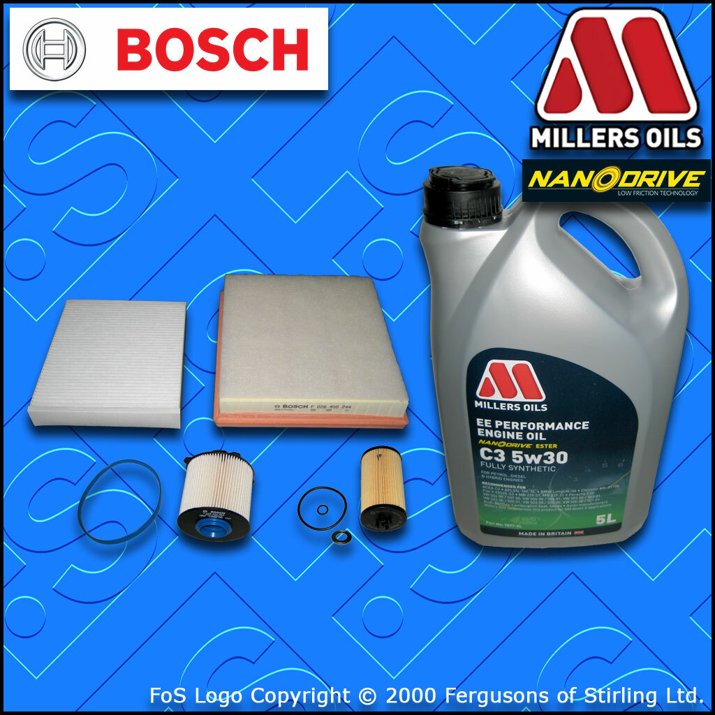 SERVICE KIT OPEL VAUXHALL INSIGNIA A MK1 1.6 CDTI OIL AIR FUEL CABIN FILTER +OIL