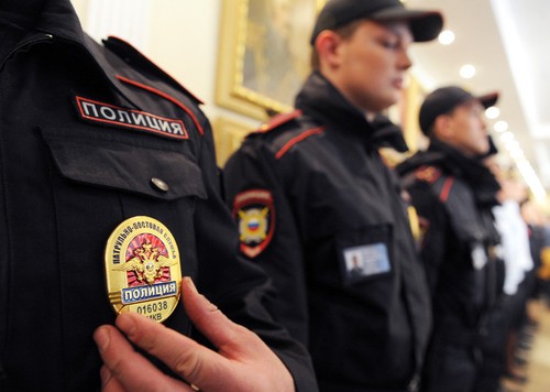 Oficial de policía de distrito ruso MVD MIA insignia de pecho original en blanco - Imagen 4 de 5
