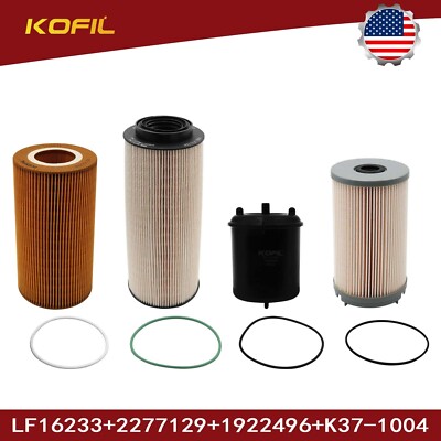 2277129-1948921-1922496-K37-1004  Oil & Fuel Filter Kit  For Paccar MX-13 Engine
