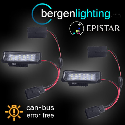 FÜR VOLKSWAGEN GOLF BEETLE SCIROCCO 18 LED KENNZEICHENBELEUCHTUNG LAMPE PAAR