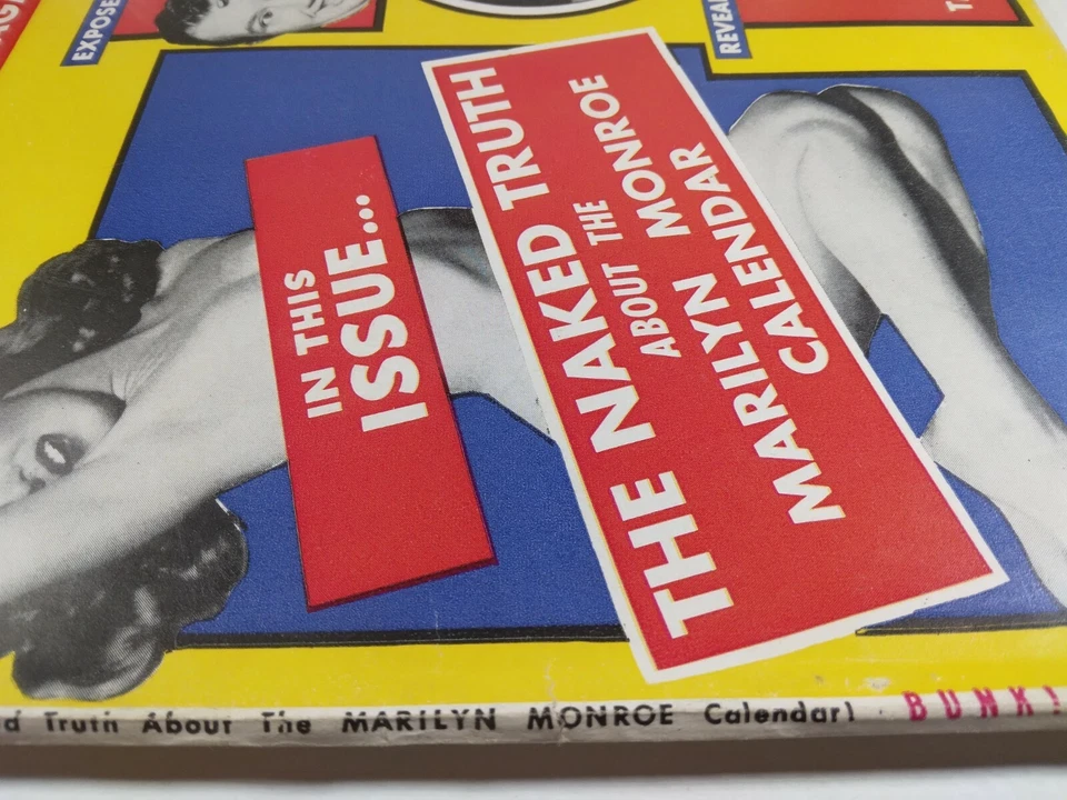 💥 BUNK MAGAZINE #1 VF ATLAS 1956 MARVEL COMICS MARILYN MONROE Marlon Brando MAD - Image 4 of 4