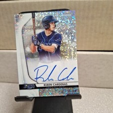 2020 Bowman Sterling Ruben Cardenas SPECKLE REFRACTOR AUTO Rays Phillies 19/99