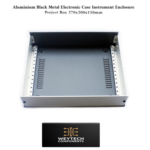 HQ 270x200x110mm Electronics Enclosure Box Metal Project Case Instrument Housing - Picture 5 of 6