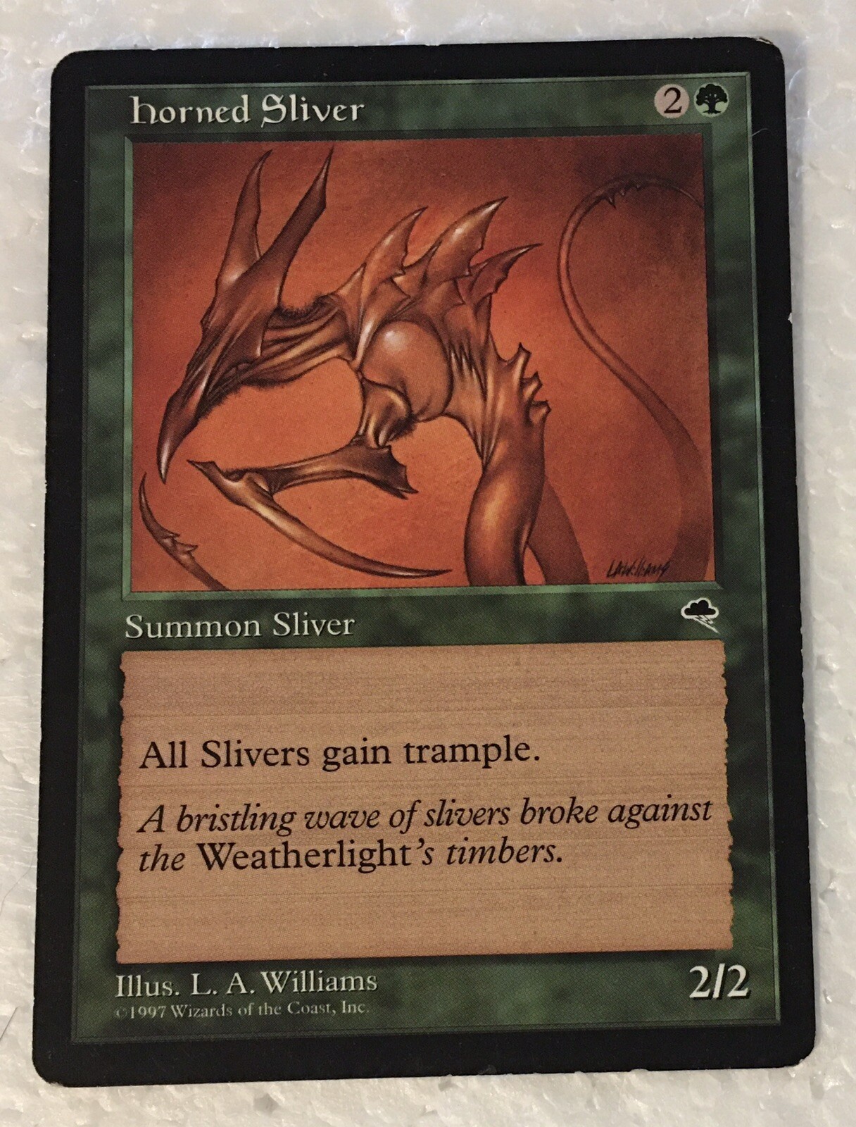MTG Horned Sliver Tempest Regular Uncommon
