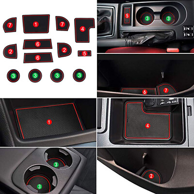 for Subaru WRX STI 2015-2021 Red Car Interior Non Slip Non-slip Pad Mat 1set