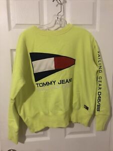tommy hilfiger sweatshirt neon