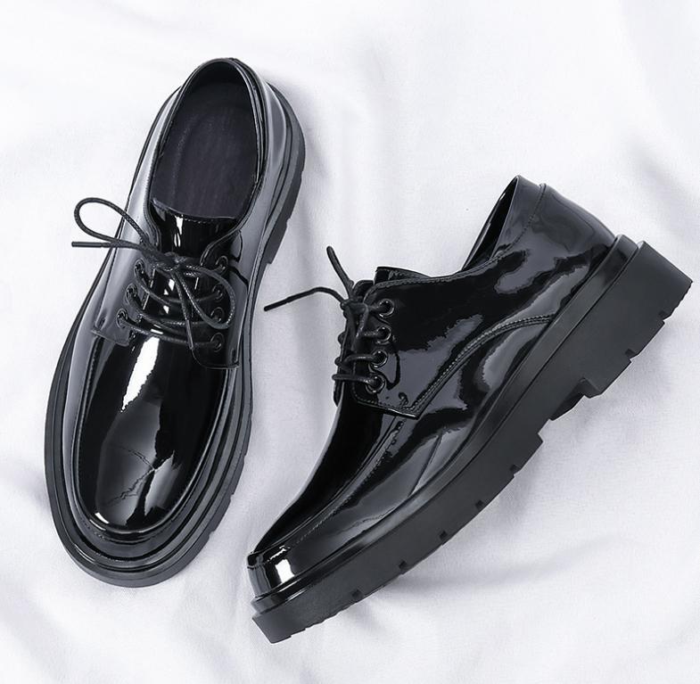 SAOLA Mocassini con lacci piatti da uomo business Oxford scarpe da derby morbide pums scarpe eleganti nere