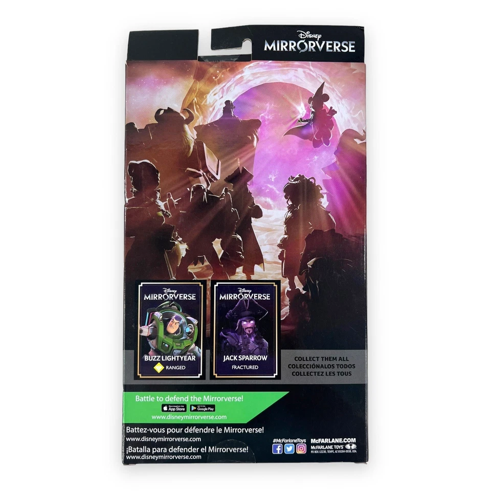 Boneco de ação Disney Mirrorverse Pirates Captain Jack Sparrow 7" McFARLANE TOYS - Imagem 3 de 4