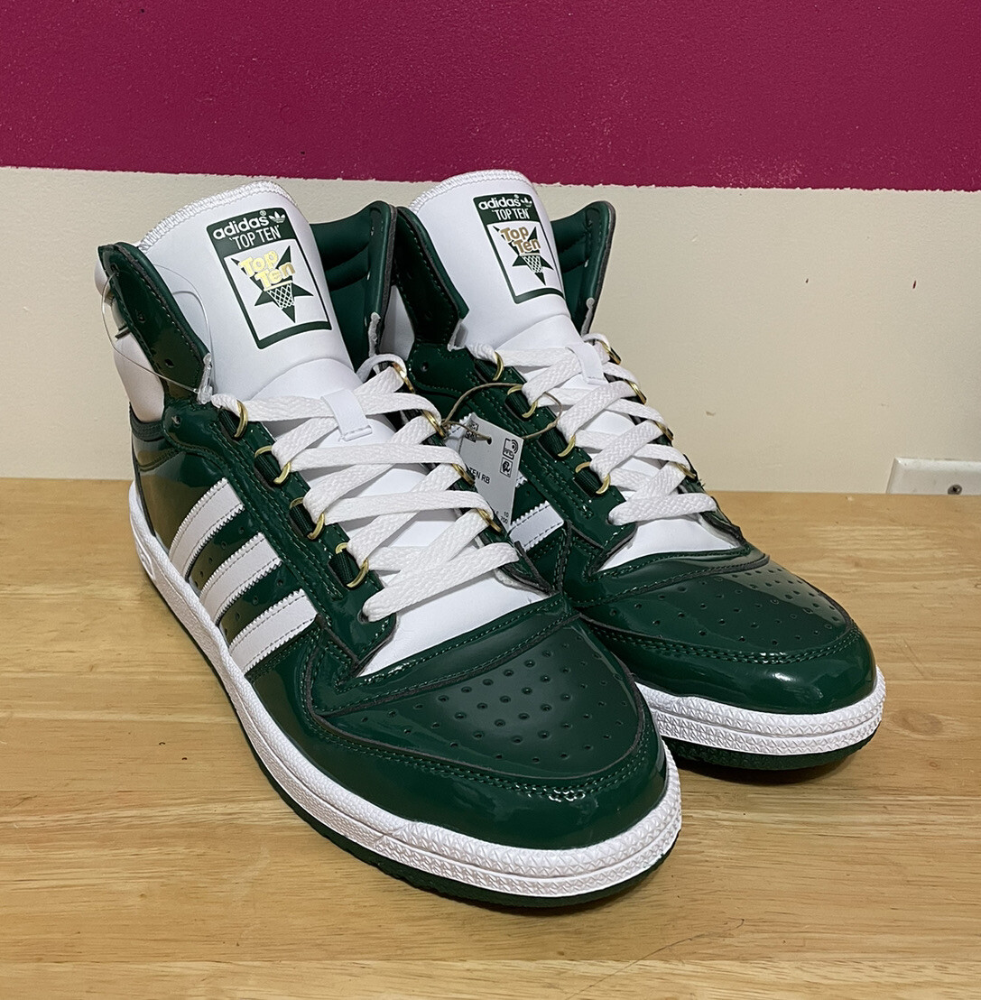 Adidas Originals Top Ten RB Men's Basketball Shoes Green Adidas Originals Top Ten RB Men's Basketball Shoes Green