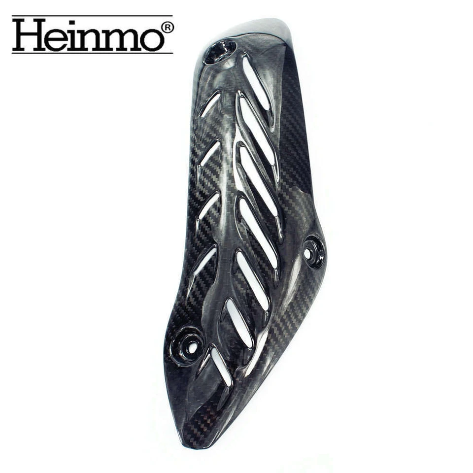 Protector de cubierta de protector térmico de tubo de escape de fibra de carbono para Ducati Monster 821 1200 S Foto 4 de 4