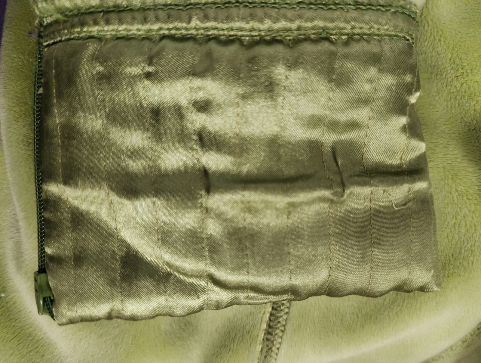 Pendleton Womens Plush Full-Zip Jacket Green Sati… - image 15