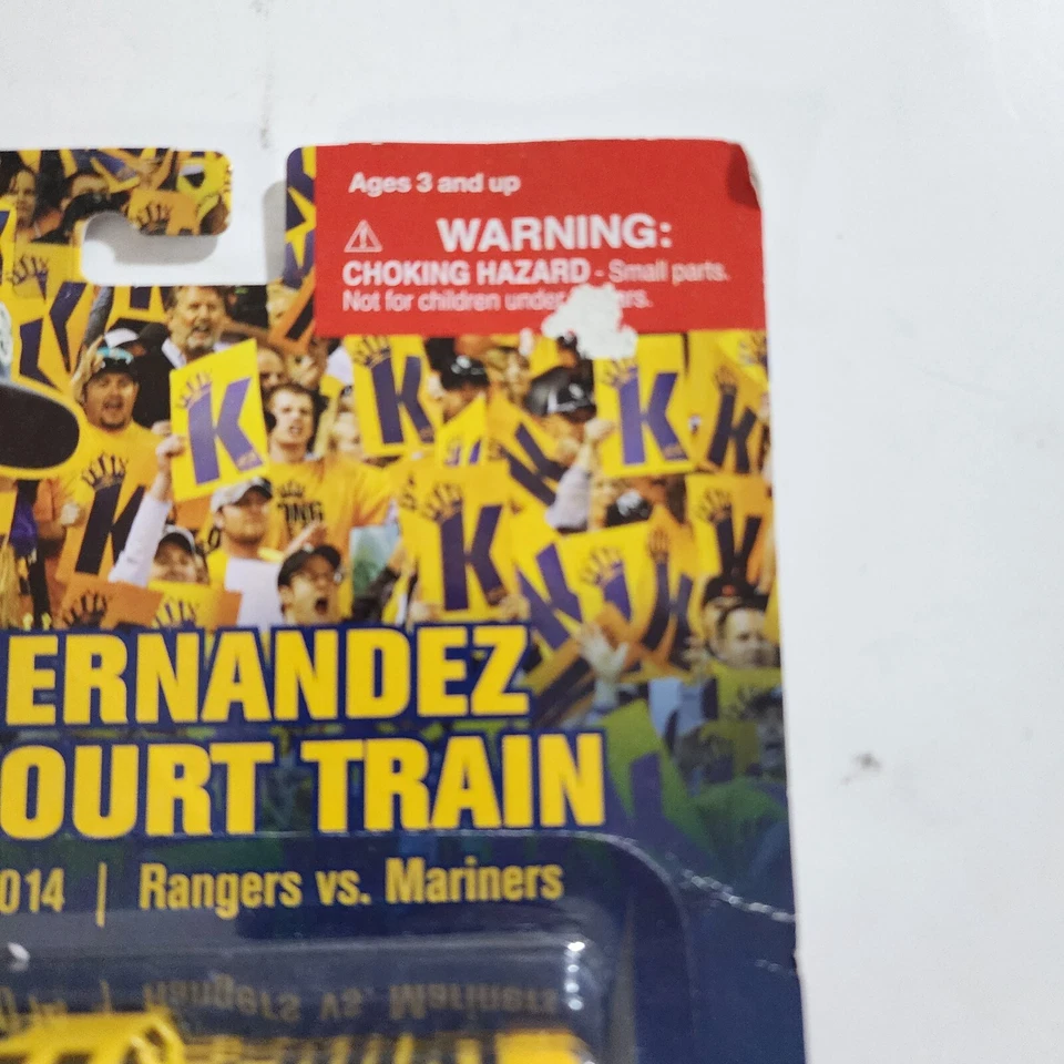 Felix Hernandez King's Court Train Car 2014 Seattle Mariners vs Rangers Jogo Novo - Imagem 2 de 4