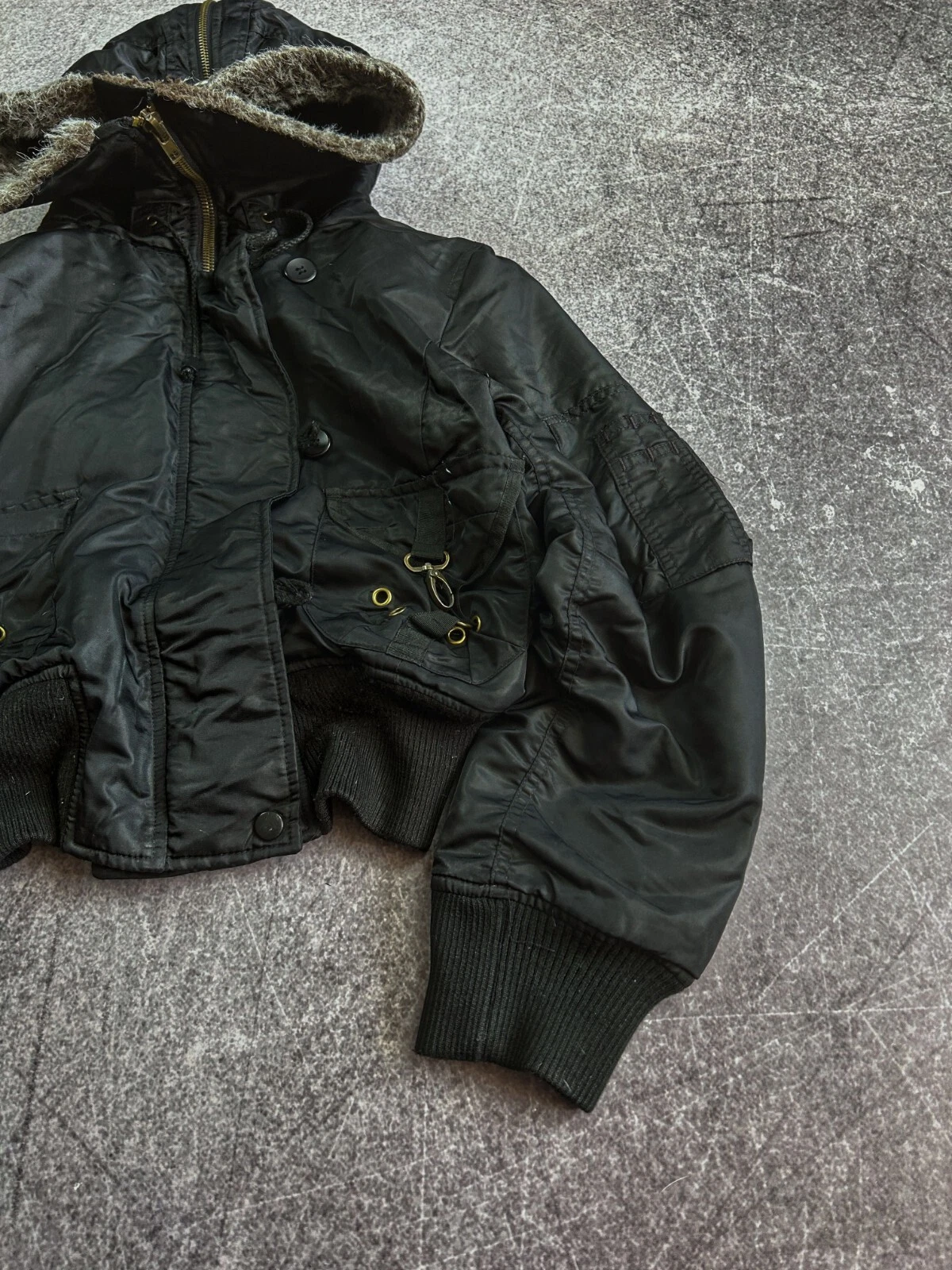 Felpa vintage streetwear Balenciaga Kapital stile giapponese zip cappuccio anni 90 Y2K