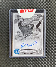 2019 Topps Gypsy Queen Eloy Jimenez /50 Black and White Auto RC ROOKIE #GQA-EJ