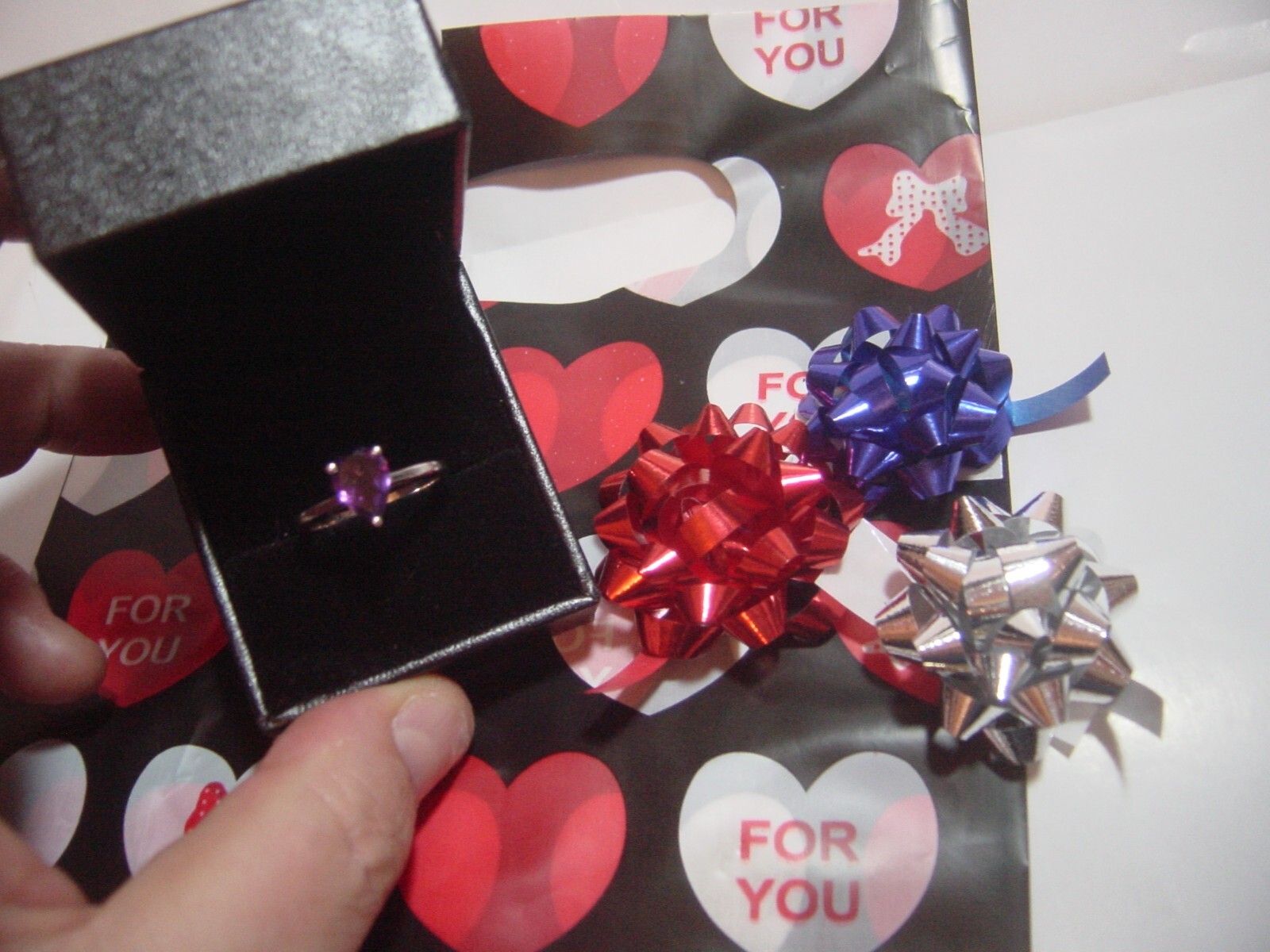 beautiful solid Silver solitaire Ring-superb Afri… - image 1