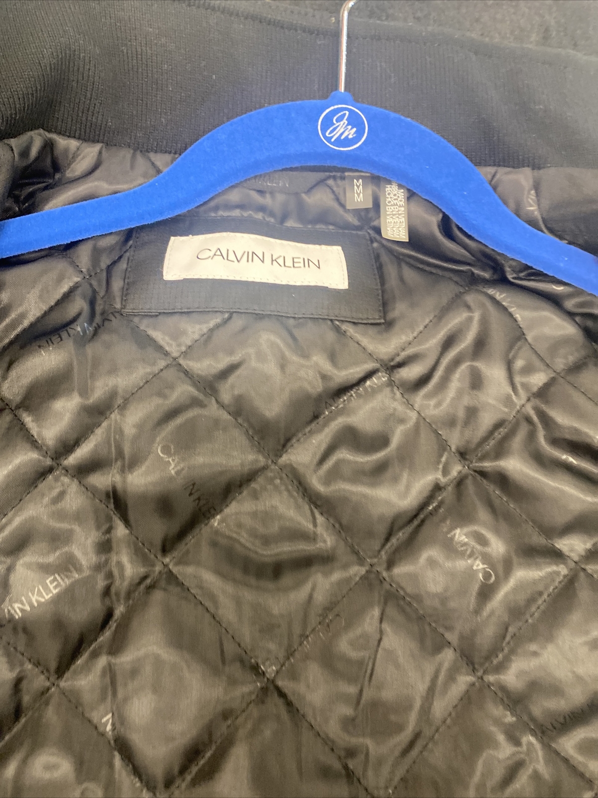 Calvin Klein Men's Black Ripstop Full-Zip Bomber Coat Jacket Size M MSRP $195 image 7