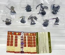 Dungeons  Dragons Miniatures: Henchmen Lot 9 Models w/ Cards WOTC