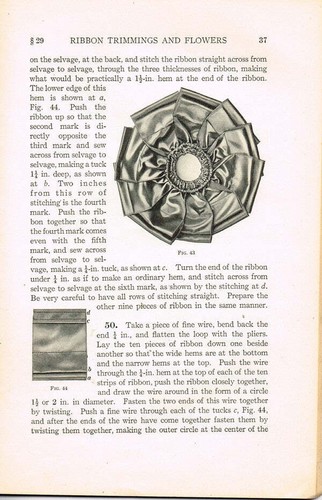 1910er Brooks Picken Woman's Institute Nähbuch 23 Bänder Borten & Blumen - Bild 4 von 8