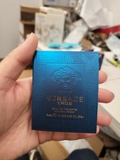 VERSACE EROS 0.03 oz 1 ml Eau De Toilette Spray Mini/Travel Sample Vial Mens