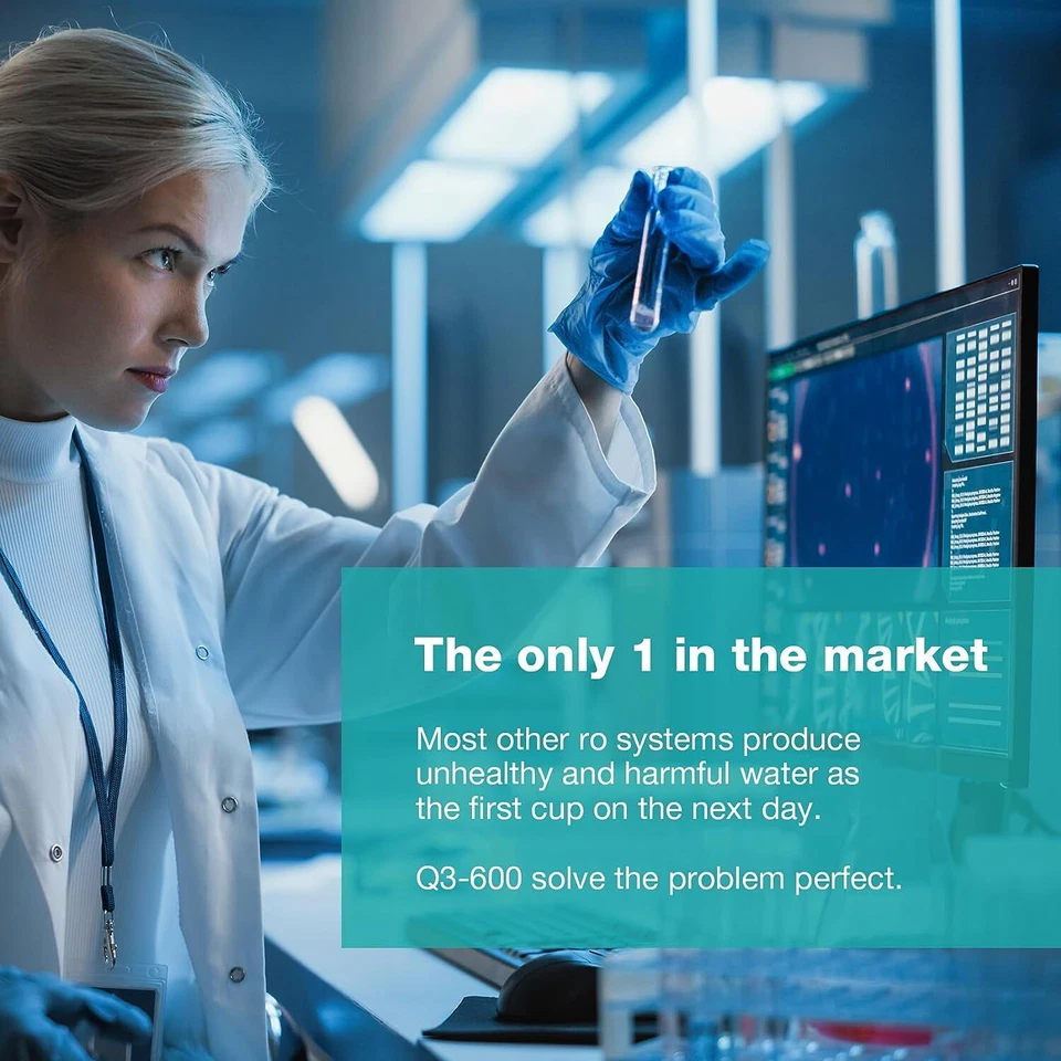 SP 600GPD 7 Stage Reverse Osmosis Tankless RO Water Filtration System Under Sink - Image 3 of 4