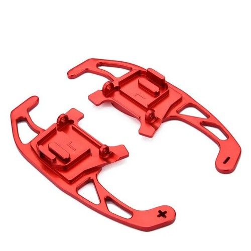 Red Aluminium Paddle Shift Gear Extension for VW MK7-7.5 Golf GTI-R-GTD DSG - Picture 3 of 5